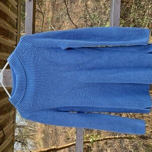 Talbots Blue Cowl Neck Sweater